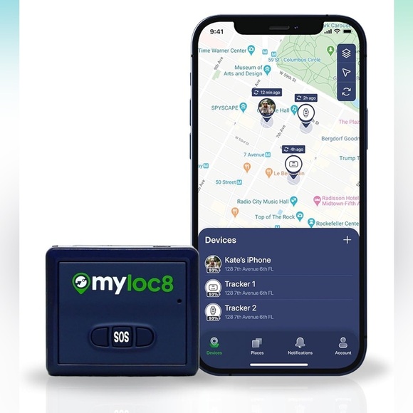 GPS Tracker by Myloc8 – Universal GPS Tracker for Vehicles, Kids, and Luggage - Picture 1 of 5